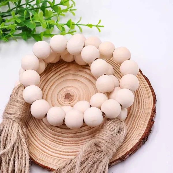 Wooden_Bead_Garland_with_Tassel_|_Boho_Farmhouse_DÃ©cor