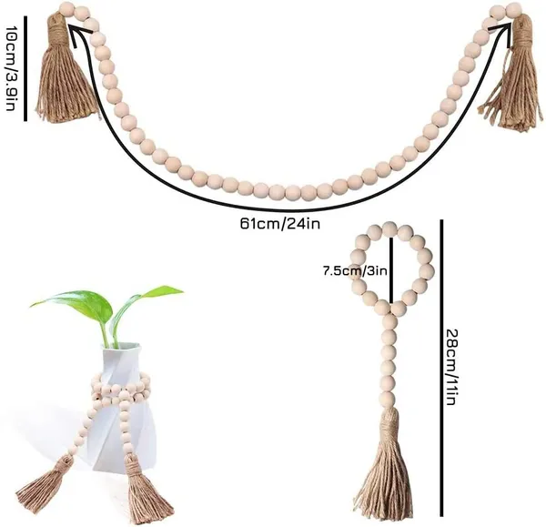 Wooden_Bead_Garland_with_Tassel_|_Boho_Farmhouse_DÃ©cor