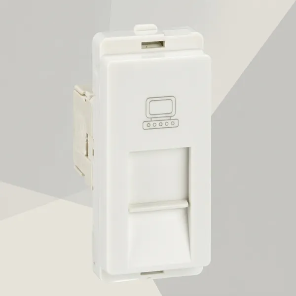 Schneider_Livia_White_Rj45_Cat5E_Data_Outlet_With_Shutter