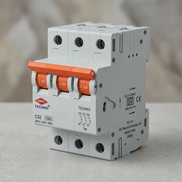 Hpl_Techno_Three_Pole_Mcb_6-32A_10Ka_240-415V