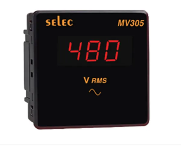 Selec_Mv305_Digital_Panel_Voltmeter_96X96_230V_Ac