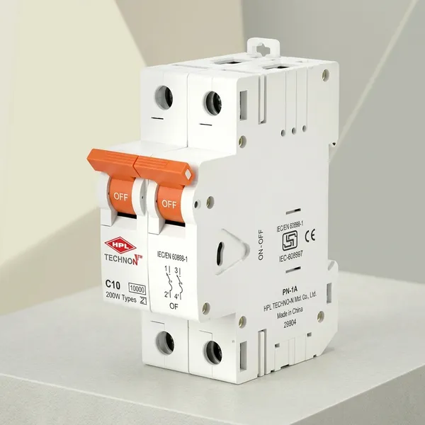 Hpl_Techno_N_Double_Pole_Mcb_6-32A_10Ka_240/415V
