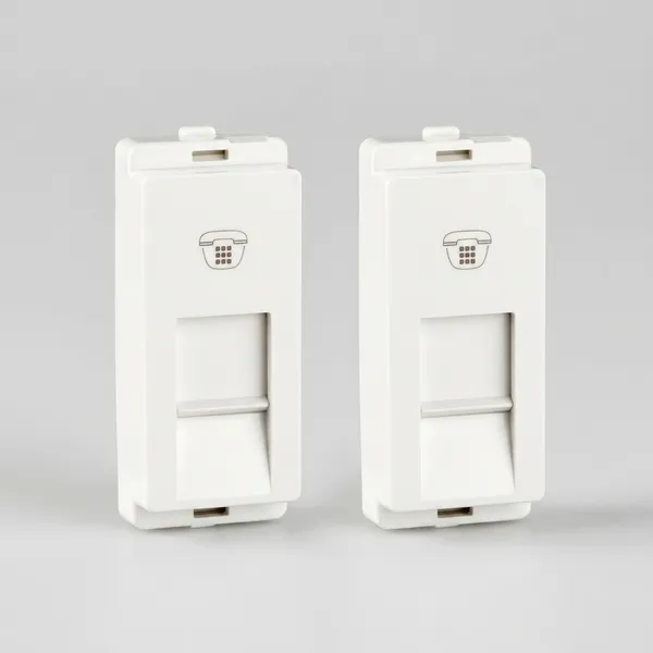 Schneider_Livia_White_Rj11_Telephone_Outlet_With_Shutter_Pack_of_2