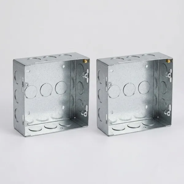 Schneider_Galvanized_Steel_8_Module_Square_Modular_Metal_Box_Pack_of_2