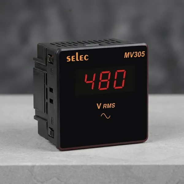 Selec_Mv305_Digital_Panel_Voltmeter_96X96_230V_Ac