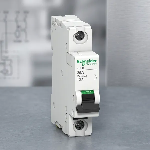 Schneider_Acti9_Xc60_Single_Pole_Mcb_25A_C_Curve_10Ka