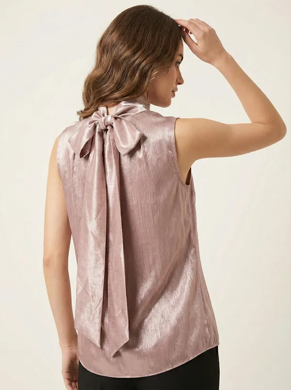 Rose_Mauve_Bow_Back_Satin_Top_For_Women