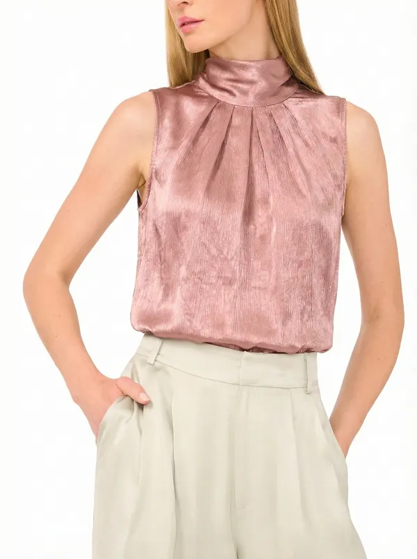 Aurore_Poise_Rose_Gold_Bow_Back_Satin_Top_For_Women