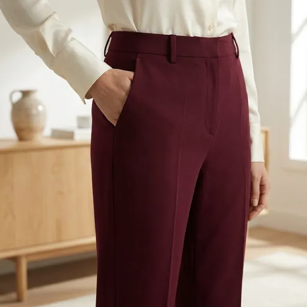 Bordeaux_Poise_Maroon_Straight_Fit_Formal_Trouser_For_Women