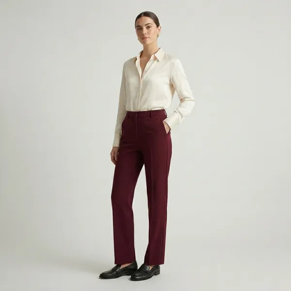 Bordeaux_Poise_Maroon_Straight_Fit_Formal_Trouser_For_Women