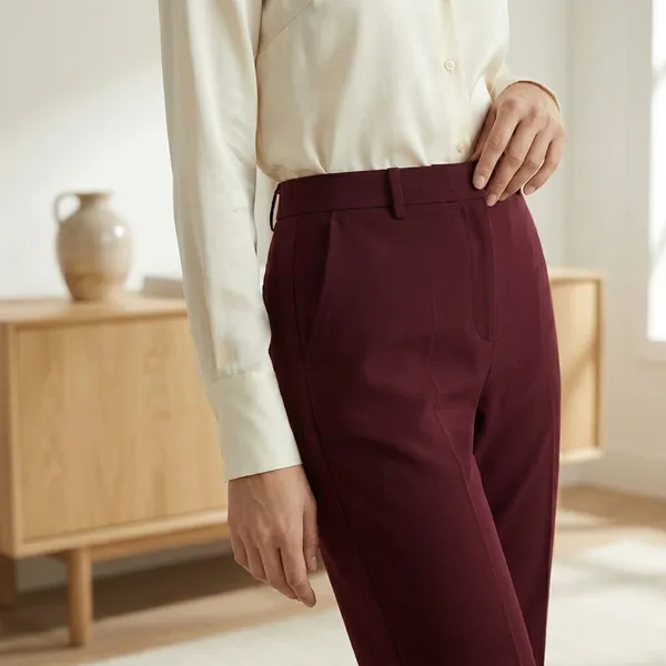 Bordeaux_Poise_Maroon_Straight_Fit_Formal_Trouser_For_Women
