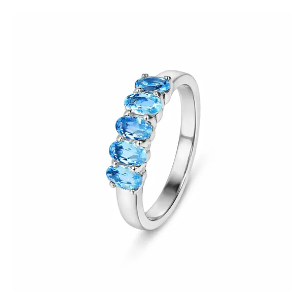 Rova_Silver_And_Blue_Adjustable_Ring