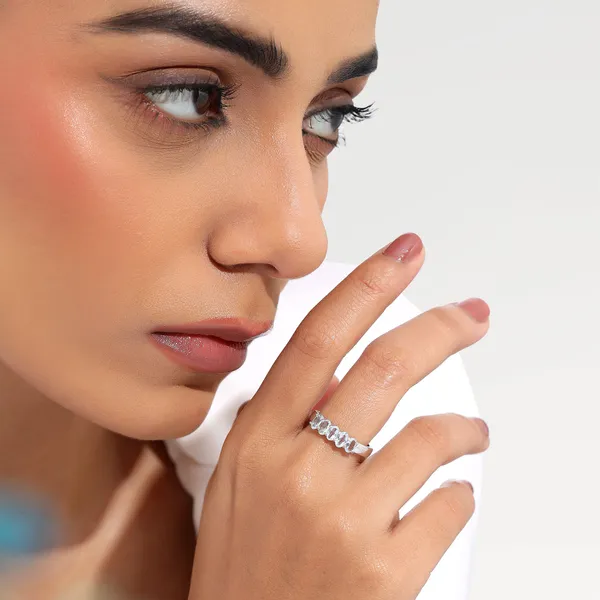 Rova_Silver_And_Blue_Adjustable_Ring