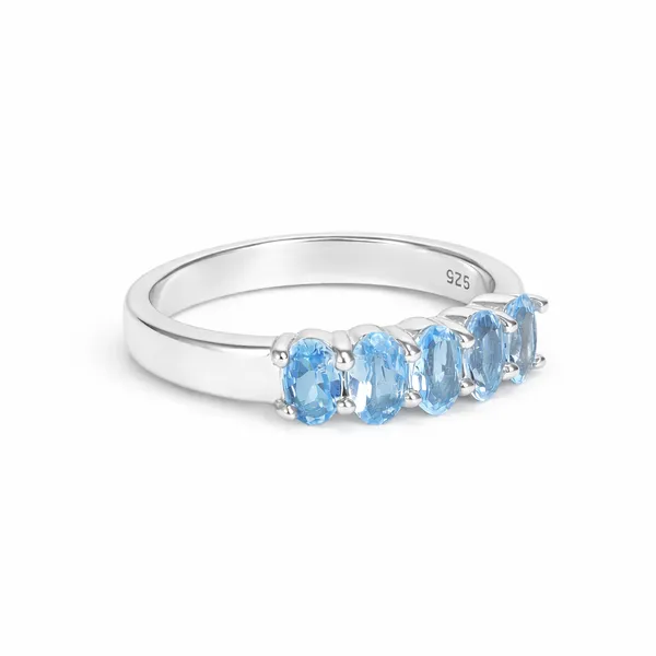 Rova_Silver_And_Blue_Adjustable_Ring