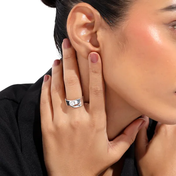 Loe_Silver_Diamond_Adjustable_Ring