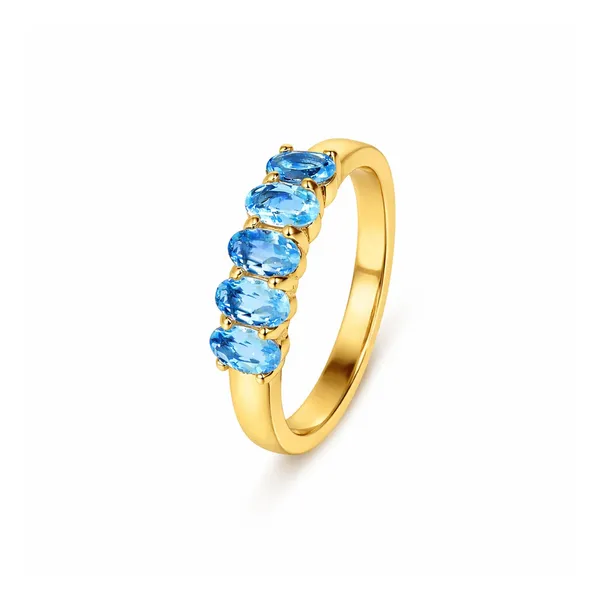 Rova_Golden_And_Blue_Adjustable_Ring