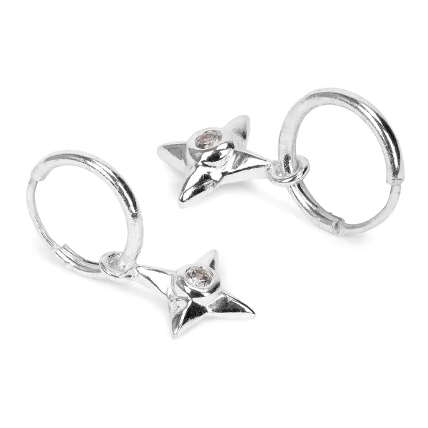 Aya_Silver_Star_Earrings