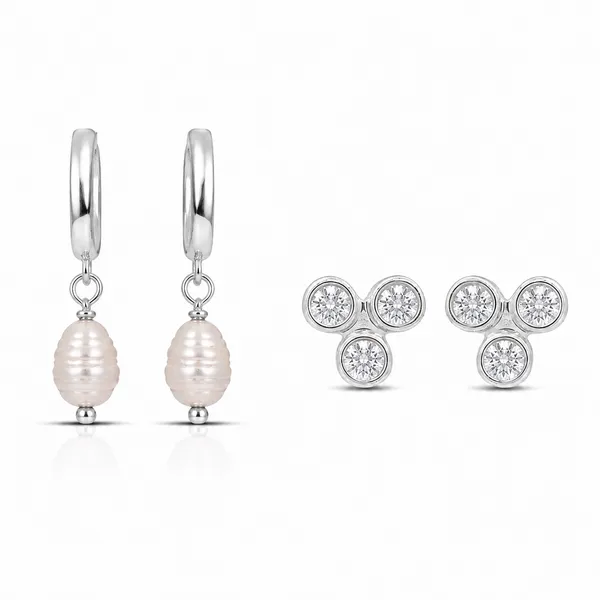 Zeni_Silver_Pearl_Earring_Set