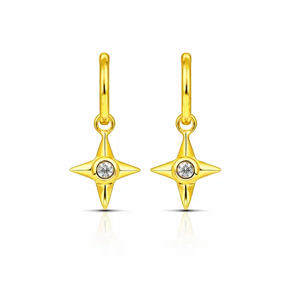 Aya_Golden_Star_Earrings
