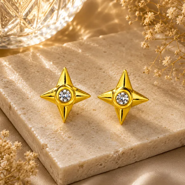 Eda_Golden_Star_Earrings