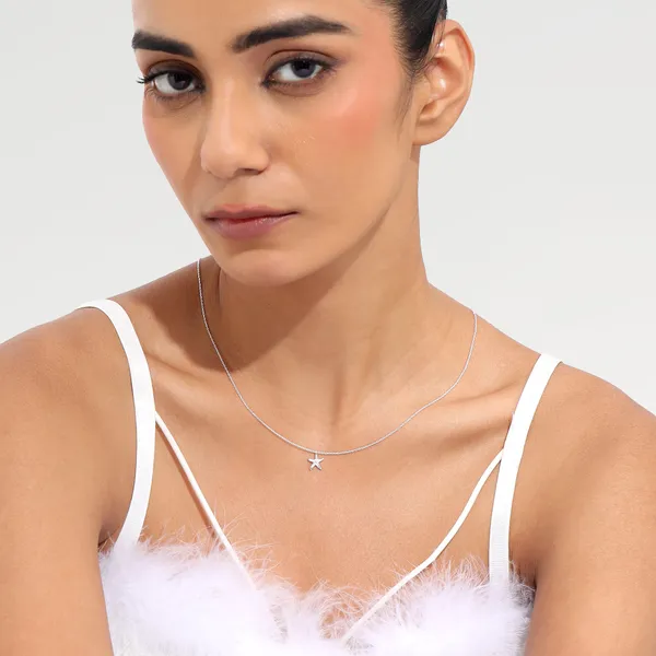 June_Silver_Star_Necklace