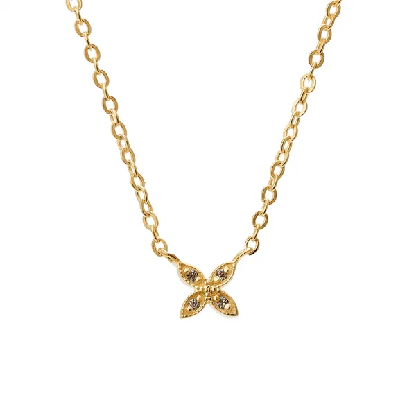 Lily_Golden_Floral_Zirconia_Necklace