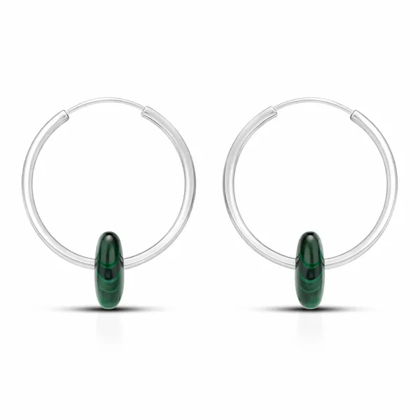 Rina_Silver_And_Black_Malachite_Earrings