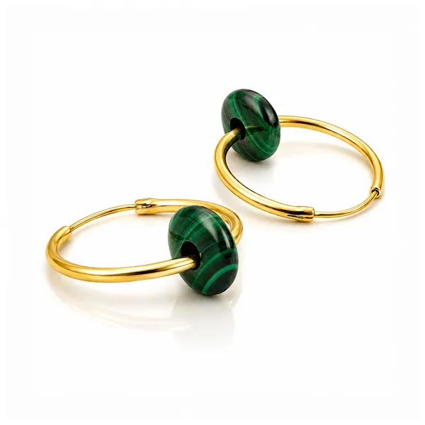 Rina_Golden_And_Black_Malachite_Earrings