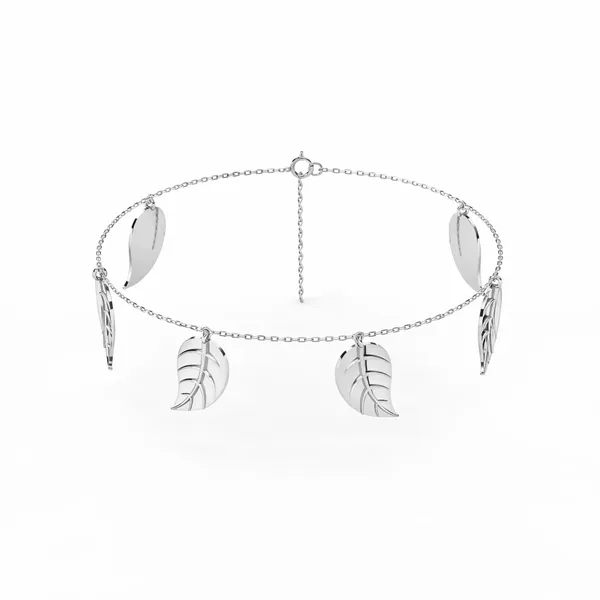Aysa_Silver_Leaf_Anklet