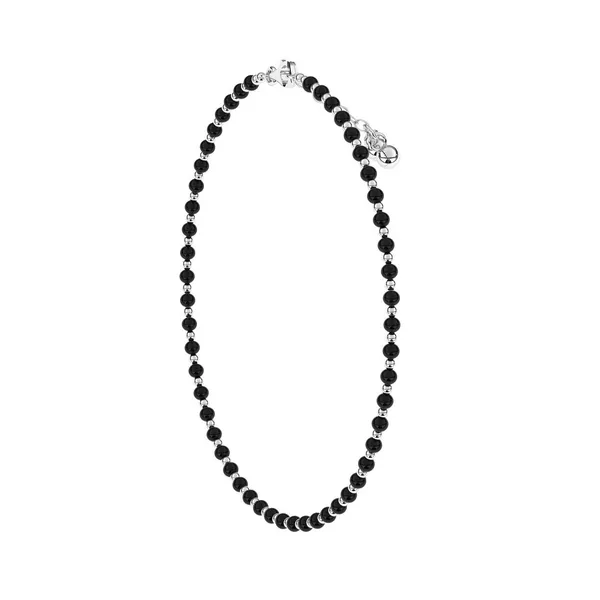 Qavi_Silver_And_Black_Beads_Anklet