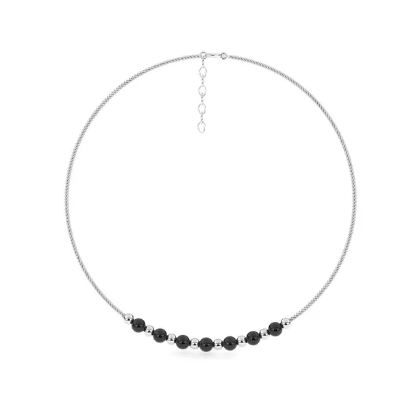 Rova_Silver_And_Black_Beads_Anklet