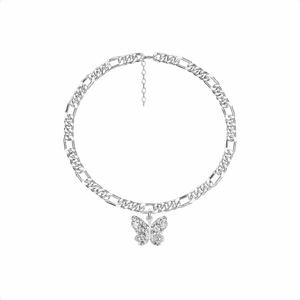 Elya_Silver_Butterfly_Anklet