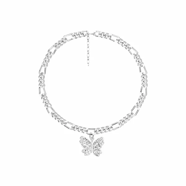 Elya_Silver_Butterfly_Anklet