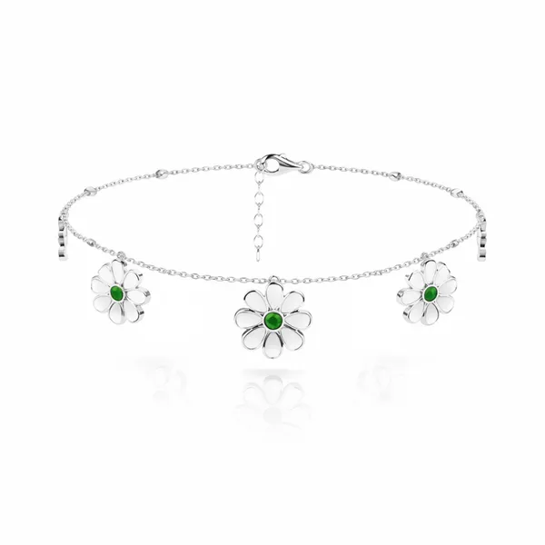 Arna_Silver_Floral_Anklet