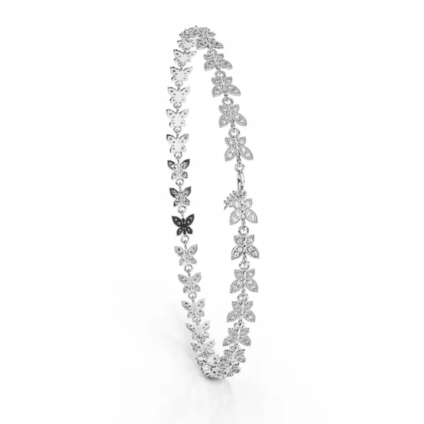 Quni_Silver_Butterfly_Zirconia_Anklet