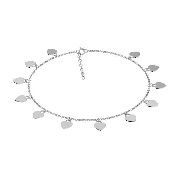 Vira_Silver_Heart_Anklet