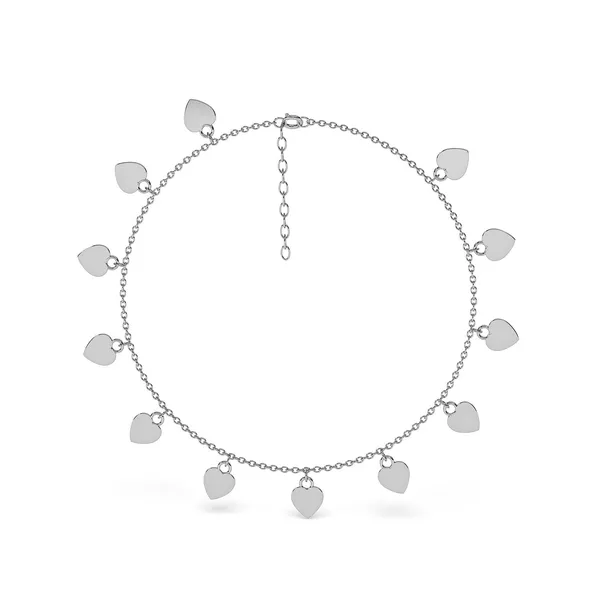 Vira_Silver_Heart_Anklet