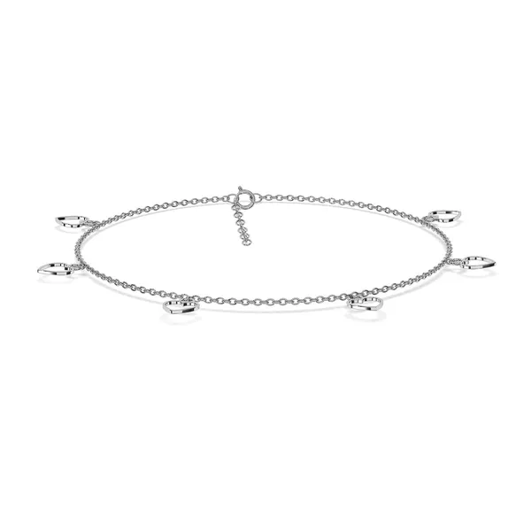 Qeya_Silver_Heart_Anklet