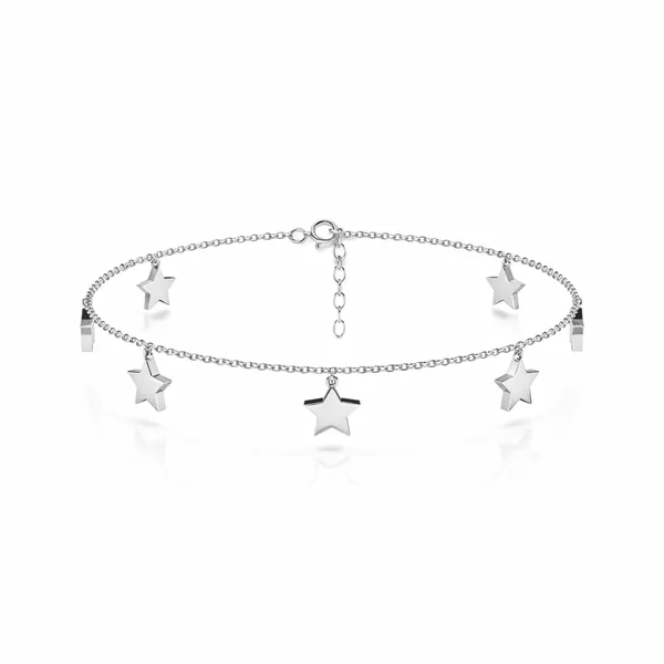 Anvi_Silver_Star_Anklet