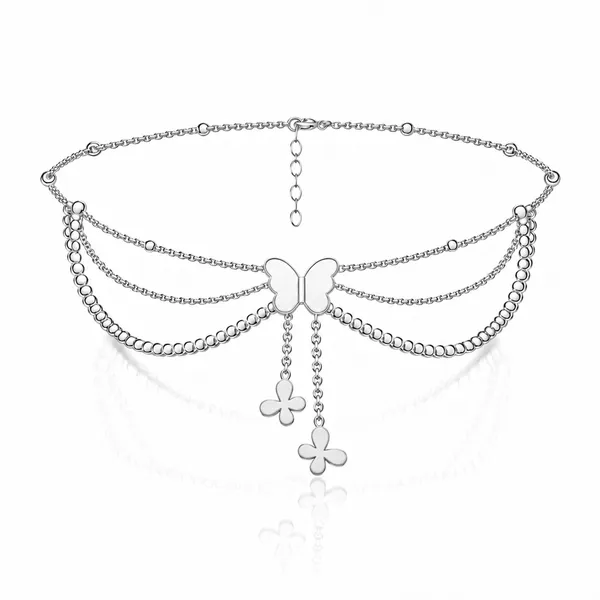 Bysa_Silver_Butterfly_Anklet