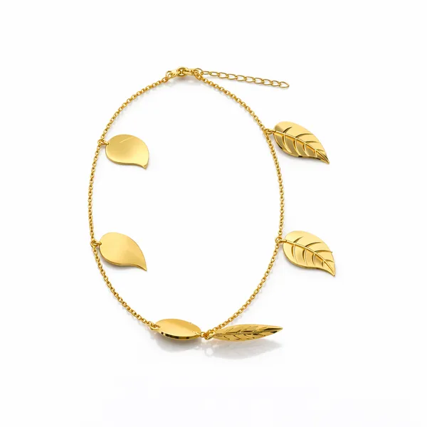 Aysa_Golden_Leaf_Anklet
