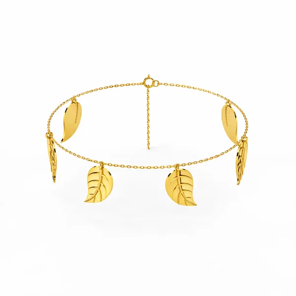 Aysa_Golden_Leaf_Anklet