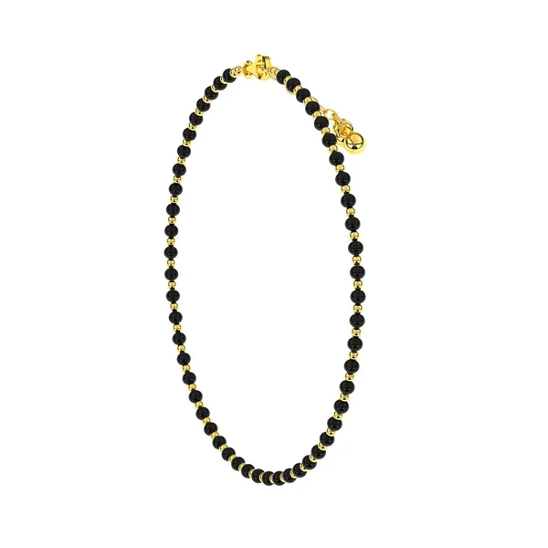Qavi_Golden_And_Black_Beads_Anklet