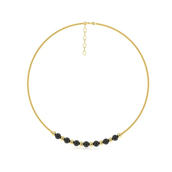 Rova_Golden_And_Black_Beads_Anklet