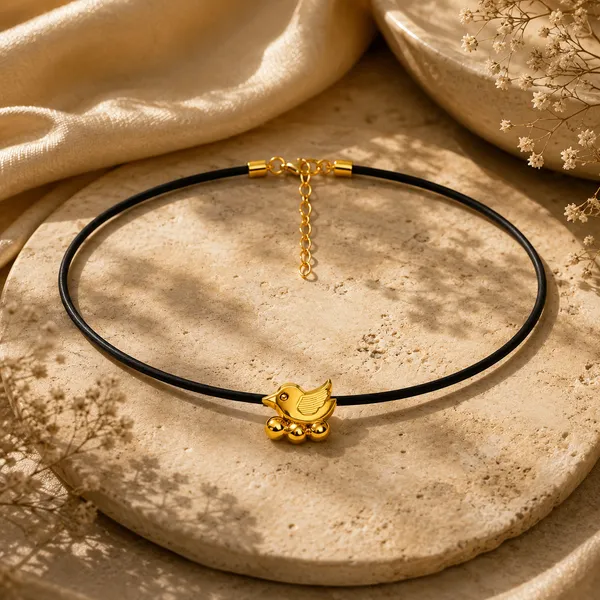 Qora_Golden_And_Black_Bird_Anklet