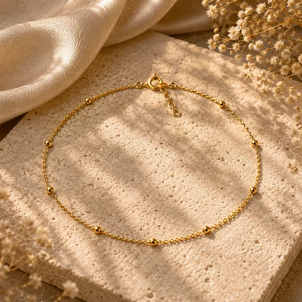 Qiva_Golden_Beads_Anklet