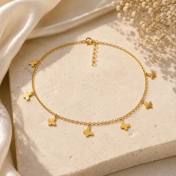 Akoa_Golden_Butterfly_Anklet