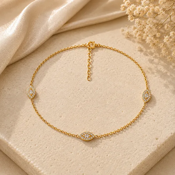 Ayle_Golden_Zirconia_Anklet
