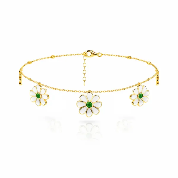Arna_Golden_Floral_Anklet