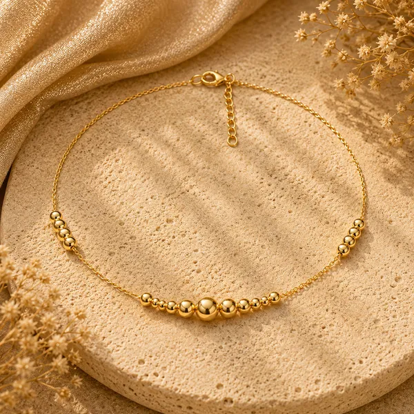 Nova_Golden_Beads_Anklet